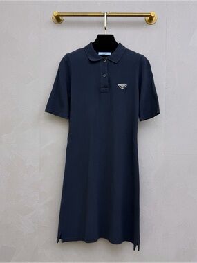 Prada Dark Navy Polo Mini Dress